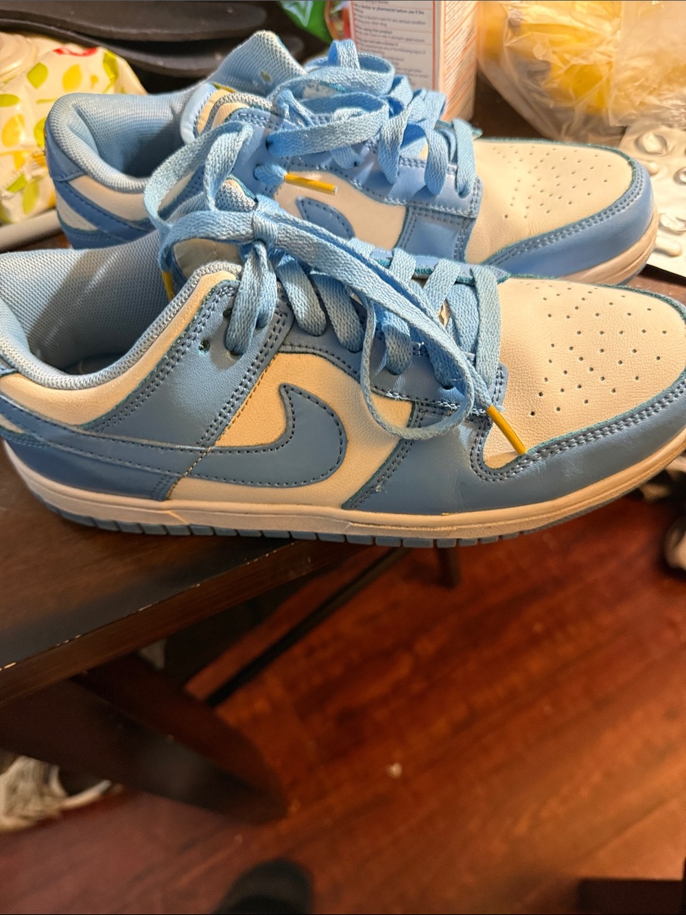 Nike   Light Blue and White Sneakers